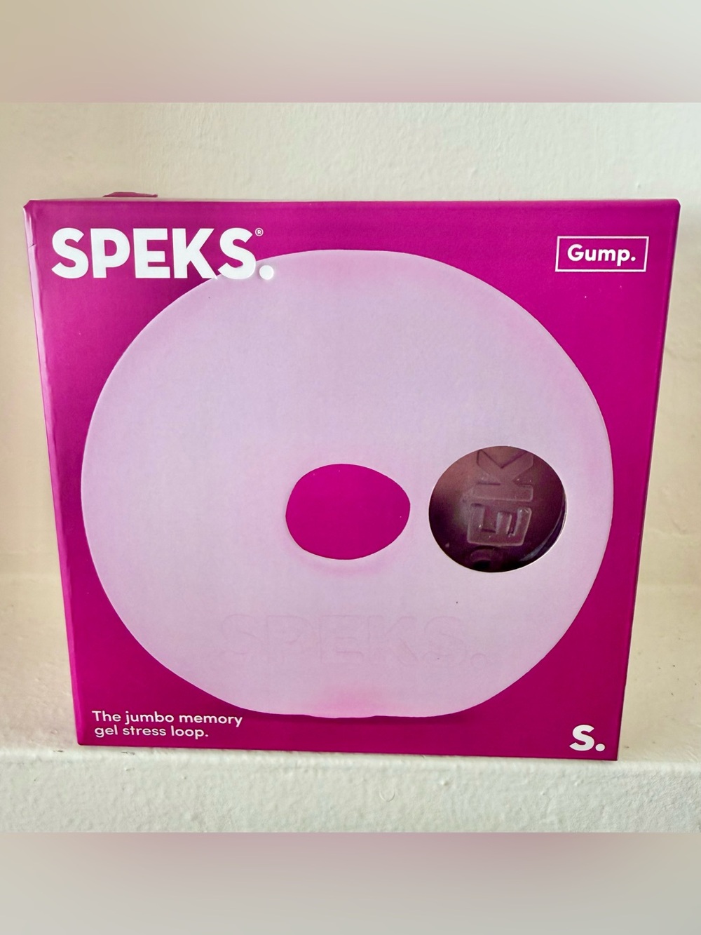 NEW! SPEKS JUMBO Gump Stress LOOP - Moon Jelly (pinkish-purple)